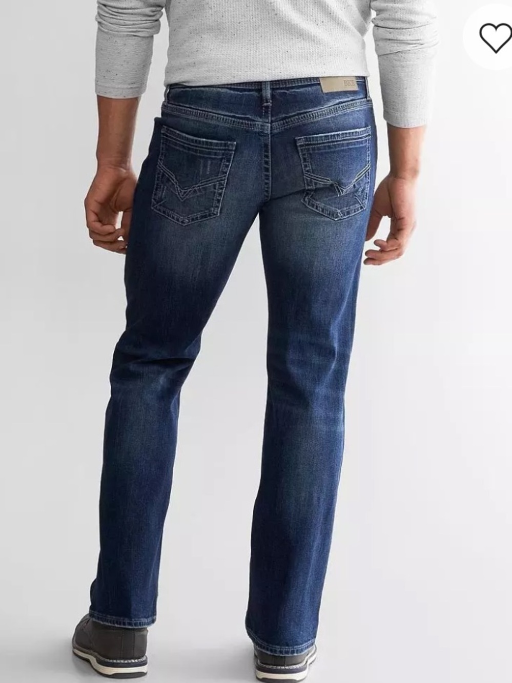 BKE JAKE Men's Dark Blue Relaxed Jeans size 34x30